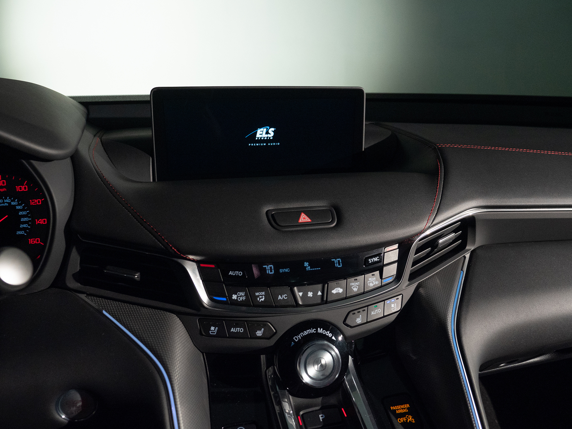 ELS Studio Premium Audio shown on the infotainment screen of the Acura MDX